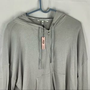 Victoria’s Secret Cotton Blend Gray  Zip Hoodie
